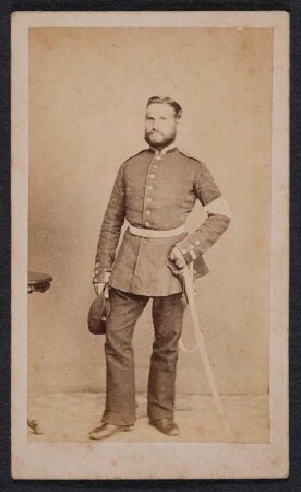 Porträt von Carl Christian Bilkenroth in Uniform : Porträt von Carl Christian Bilkenroth in Uniform. Visitfoto