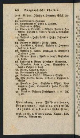 Sammlung von Dissertationen, Programmen...