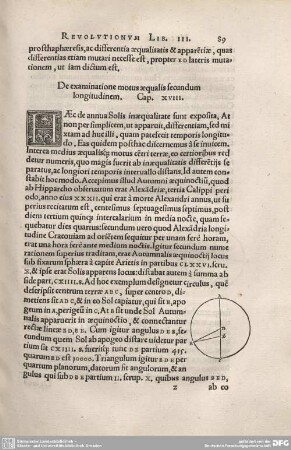 18. De examinatione motus aequalis secundum lingitudinem.
