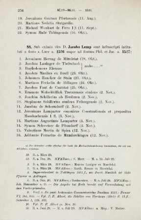 256-260, Matrikel 88, 1-55 (1526/27) und 89, 1-35 (1527)