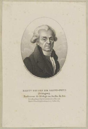 Bildnis des Bartmy. Faujas de Saint-Fond
