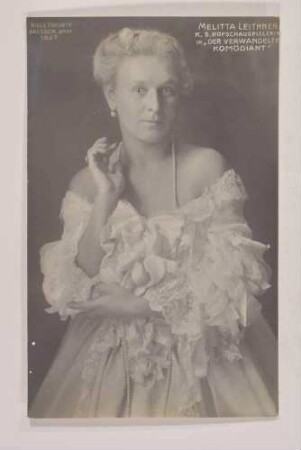 Rollenbildnis Melitta Leithner in "Der verwandelte Komödiant"