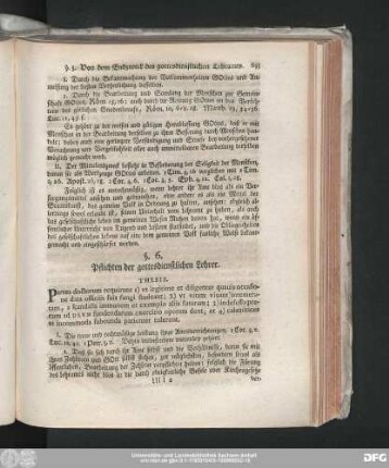 §. 6. Pflichten des gottesdienstlichen Lehrer.
