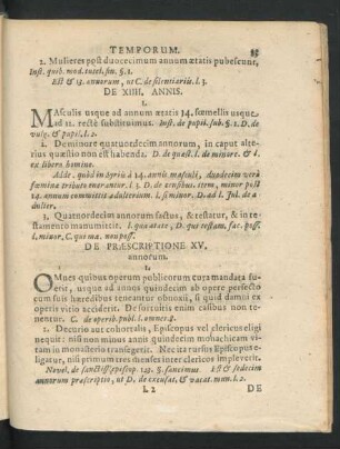 De Praescriptione XV. annorum.