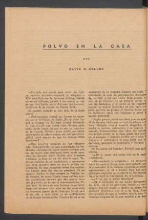 Polvo en la casa