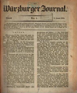 Würzburger Journal. 1834,1/6