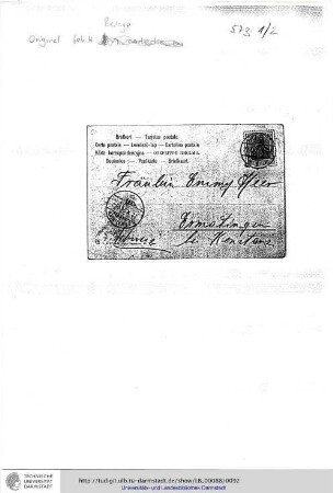 Brief vom 20.10.1904