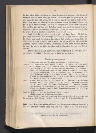 Vortragsprogramm