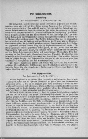 Das Ersatzbataillon.