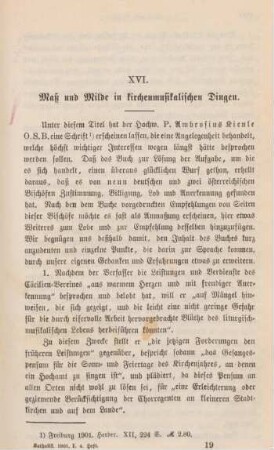289-302 Maß und Milde in kirchenmusikalischen Dingen