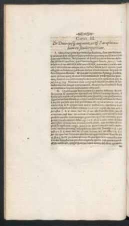 Caput III. De Dotis eiusq[ue] augmenti, ut & Paraphernalium ex feudo repetitione.