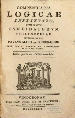 Compendiaria Logicae Institvtio