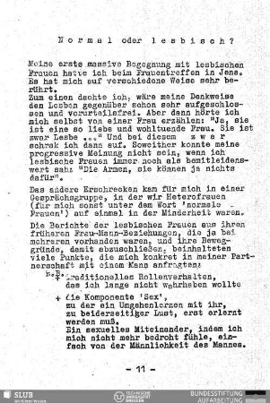 Normal oder lesbisch?