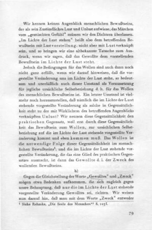 b) Zweck und Mittel zum Zweck