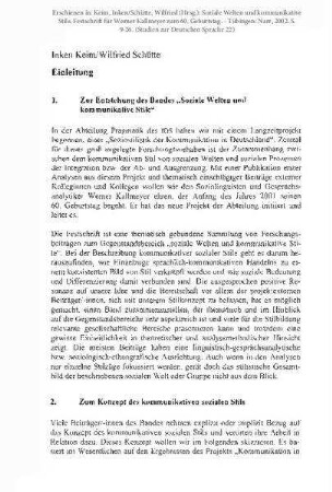 Einleitung