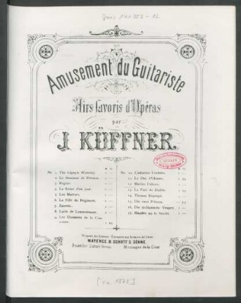 Nr. 12: Airs favoris de l'opéra Marino Faliero de Donizetti : airs favoris d'opéras