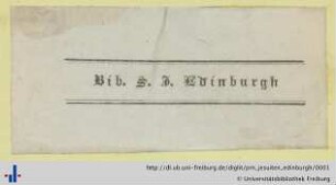 Exlibris (Aus: UB Freiburg, NB 9/19).