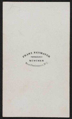 Porträt Hieronymus Gratzmüller : Foto-/Bildersammlung Stenografische Sammlung. Porträt Hieronymus Gratzmüller. Photographie. Carte de visite (um 1875; F. Neumayer). Dresden: SLUB P a 0236