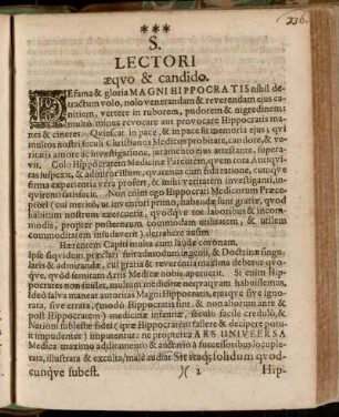 S. Lectori aequo & candido