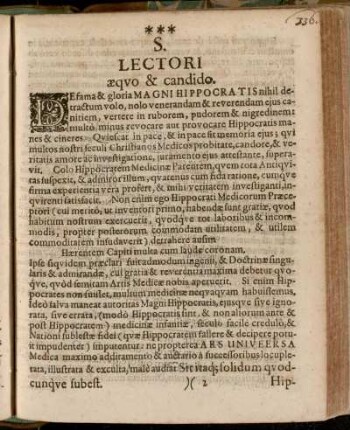 S. Lectori aequo & candido