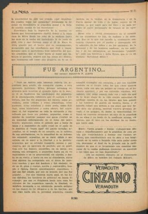 Fue argentino...