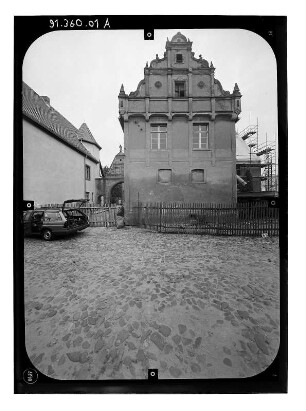 Wiesenburg/Mark, Schloßstraße 1. Rathaus. Rückseite