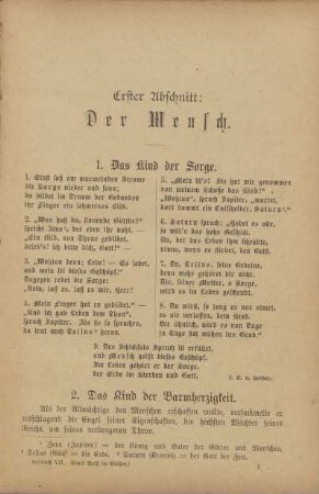 Erster Abschnitt: Der Mensch