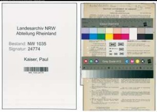 Entnazifizierung Paul Kaiser , geb. 13.04.1903 (Bergtechniker)