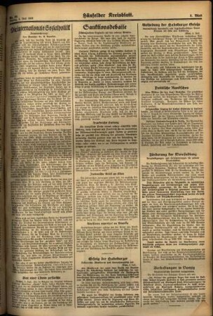 Zweite Ausgabe vom Freitag, den 05. Juli 1935.
