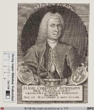 Bildnis Johann Christian Kundmann