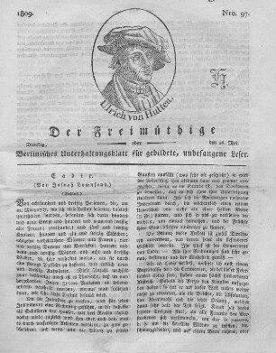 Nro. 97., Dienstag, den 16. Mai 1809