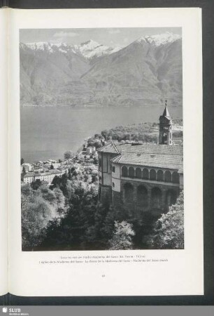 Locarno mit der Kirche Madonna del Sasso (Kt. Tessin)