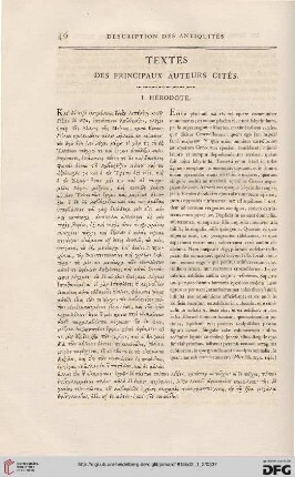 Textes des principaux auteurs cités