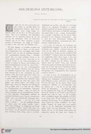 1: Hölderlins Untergang