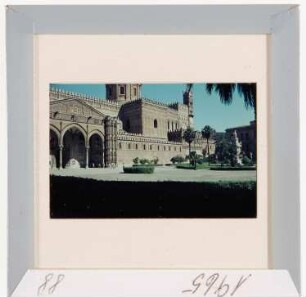 Palermo: Kathedrale, Portal und südliche Seitenfront (Foto 1965)