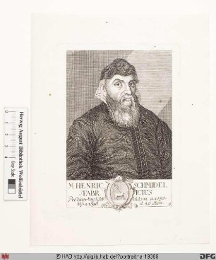 Bildnis Heinrich Schmiedel (Schmidlein, lat. Fabricius)