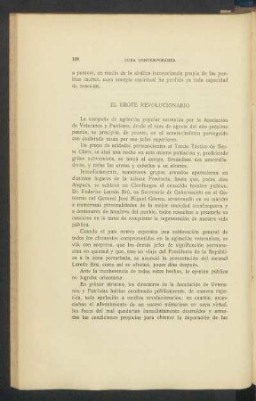 El brote revolucionario