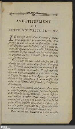 Avertissement Sur Cette Nouvelle Édition