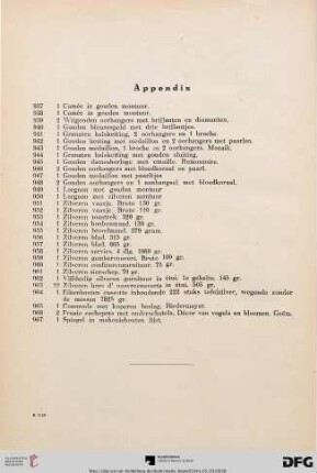 Appendix (Nr. 937-967)