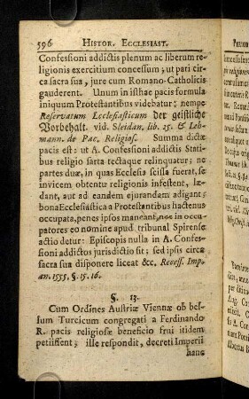 596-604, Sectio IV § 13 - 21