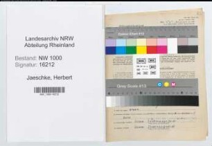 Entnazifizierung Herbert Jaeschke, geb. 05.01.1905 ()