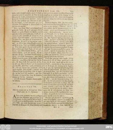 Chapitre VI. Suite des preuves de la Divinité de Jesus-Christ tirées du V. Testament.
