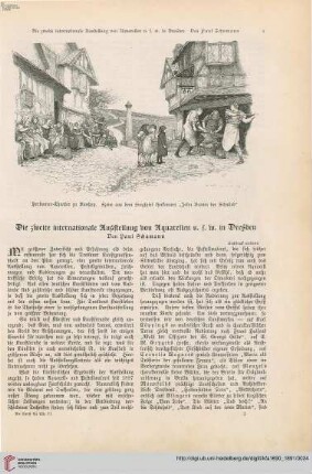 Die zweite internationale Ausstellung von Aquarellen u.s.w. in Dresden, [1]