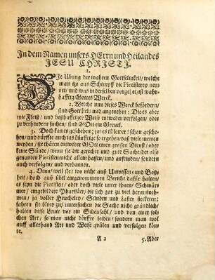 Casparis Sagittarii ... Theologische Lehr-Sätze von dem Rechtmässigem Pietismo : Zur Ehre Gottes, Beruhigung der Christl. Kirche, und Fortpflantzung der wahren Gottseligkeit in Druck heraußgegeben, im Monat Julio, des 1691. Jahrs