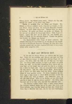 2. Egil und Wilhelm Tell.