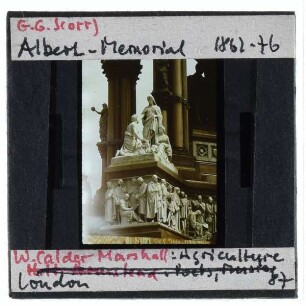 London, Kensington Gardens, Albert Memorial,London, Calder Marshall, Allegorie der Landwirtschaft am Albert Memorial
