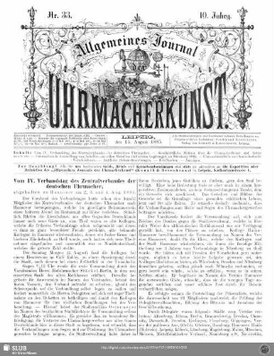 Vom IV. Verbandstag des Zentralverbandes der deutschen Uhrmacher