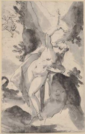 Andromeda, von Perseus befreit