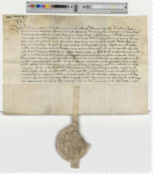 Bürgermeister und Ratsmannen verkaufen eine rückkäufliche Rente von 50 Mark an Harthwich Schomaker und seine Ehefrau Wyndele.
