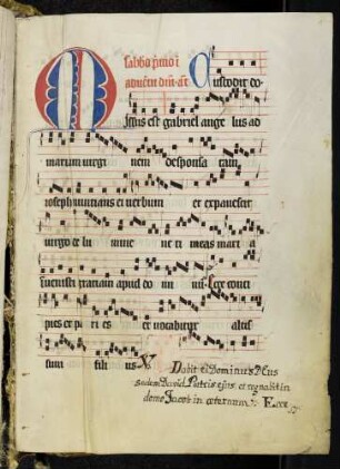 Zierinitiale: M(issus est Gabriel)